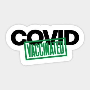 Covid-19 Vaccinated Pin Button Sticker